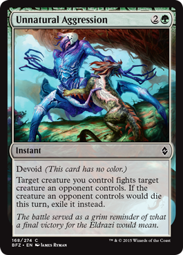 Unnatural Aggression - Battle for Zendikar Spoiler