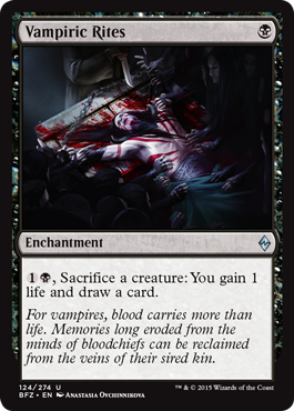 Vampiric Rites - Battle for Zendikar Spoiler