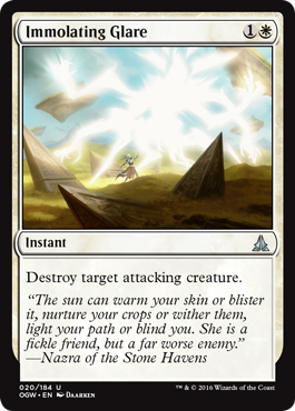 Immolating Glare - Oath of the Gatewatch Spoiler