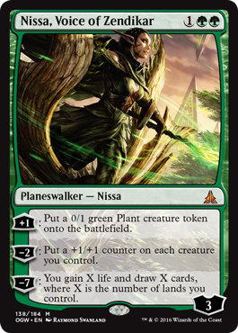 Nissa, Voice of Zendikar - Oath of the Gatewatch Spoiler