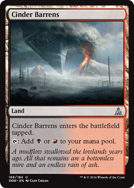 Cinder Barrens - Oath of the Gatewatch Spoiler