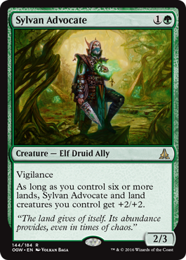 Sylvan Advocate - Oath of the Gatewatch Spoiler