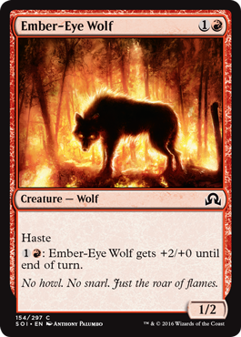 Ember-Eye Wolf - Shadows over Innistrad Spoiler