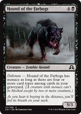 Hound of the Farbogs - Shadows over Innistrad Spoiler
