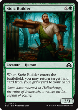 Stoic Builder - Shadows over Innistrad Spoiler