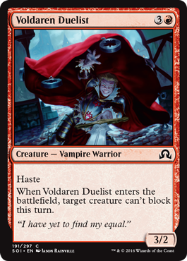 Voldaren Duelist - Shadows over Innistrad Spoiler