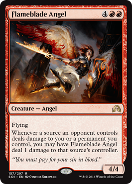 Flameblade Angel - Shadows over Innistrad Spoiler