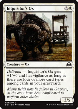 Inquisitor's Ox - Shadows over Innistrad Spoiler