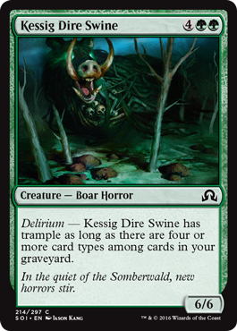 Kessig Dire Swine - Shadows over Innistrad Spoiler