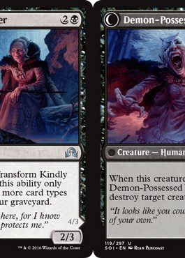 Kindly Stranger - Demon-Possessed Witch - Shadows over Innistrad Spoiler