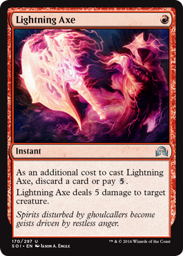 Lightning Axe - Shadows over Innistrad Spoiler