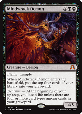 Mindwrack Demon - Shadows over Innistrad Spoiler