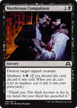 Murderous Compulsion - Shadows over Innistrad Spoiler