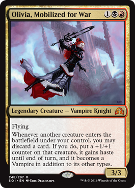 Olivia, Mobilized for War - Shadows over Innistrad Spoiler