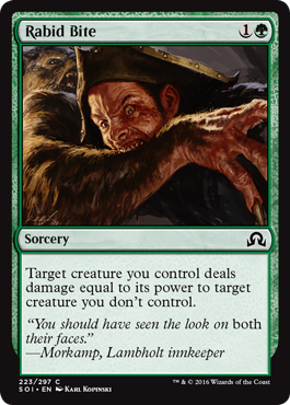 Rabid Bite - Shadows over Innistrad Spoiler