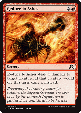 Reduce to Ashes - Shadows over Innistrad Spoiler
