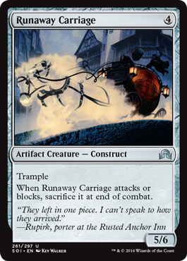 Runaway Carriage - Shadows over Innistrad Spoiler