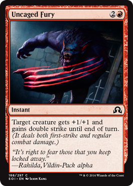 Uncaged Fury - Shadows over Innistrad Spoiler