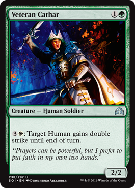 Veteran Cathar - Shadows over Innistrad Spoiler