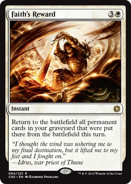 Faith’s Reward - Conspiracy Take the Crown Spoiler