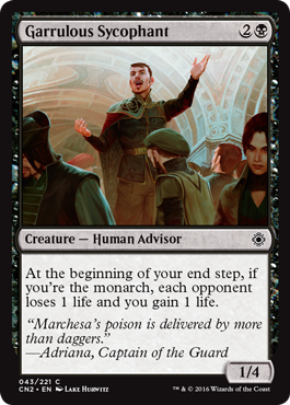 Garrulous Sycophant - Conspiracy Take the Crown Spoiler