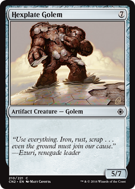 Hexplate Golem - Conspiracy Take the Crown Spoiler