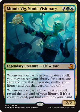 Momir Vig, Simic Visionary - From the Vault Lore Spoiler