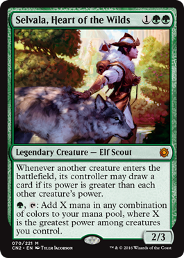 Selvala, Heart of the Wilds - Conspiracy Take the Crown Spoiler