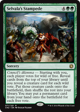 Selvala’s Stampede - Conspiracy Take the Crown Spoiler