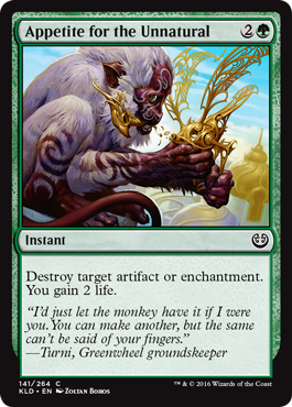 Appetite for the Unnatural - Kaladesh Spoiler