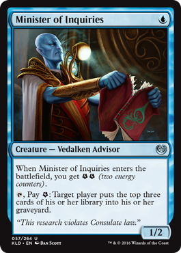 Minister of Inquiries - Kaladesh Spoiler