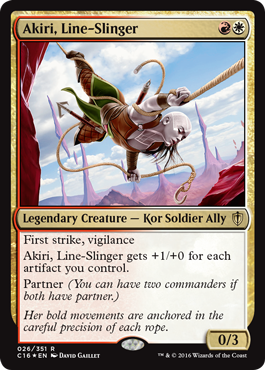 Akiri, Line-Slinger - Commander 2016 Spoiler