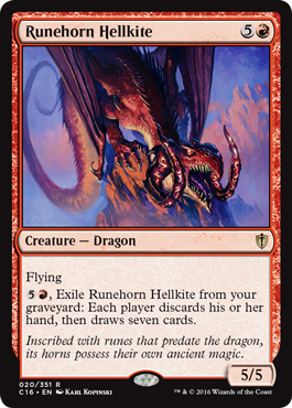 Runehorn Hellkite - Commander 2016 Spoiler