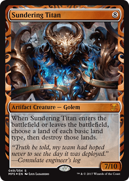 Sundering Titan - Aether Revolt Masterpieces