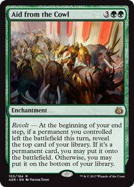 Aid from the Cowl - Aether Revolt Spoiler