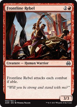 Frontline Rebel - Aether Revolt Spoiler
