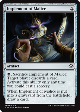 Implement of Malice - Aether Revolt Spoiler