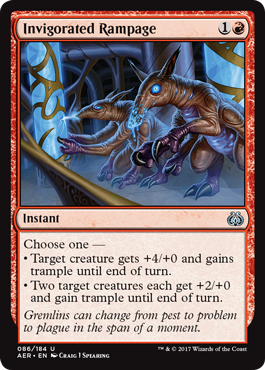 Invigorated Rampage - Aether Revolt Spoiler