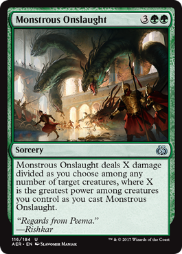 Monstrous Onslaught - Aether Revolt Spoiler