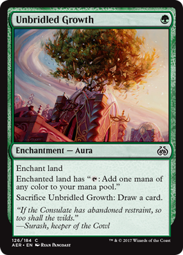 Unbridled Growth - Aether Revolt Spoiler