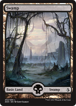 Swamp Basic Full Art Land - Amonkhet