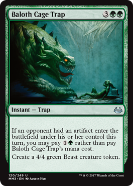 Baloth Cage Trap - Modern Masters 2017 Spoiler