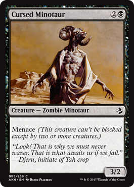 Cursed Minotaur - Amonkhet Spoiler