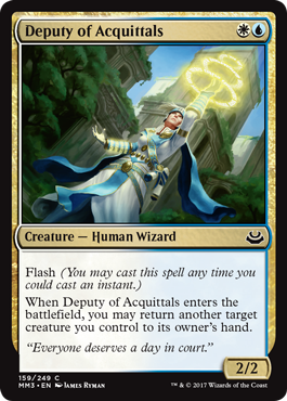 Deputy of Acquittals - Modern Masters 2017 Spoiler