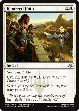 Renewed Faith - Amonkhet Spoiler