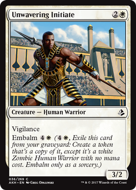 Unwavering Initiate - Amonkhet Spoiler