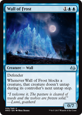 Wall of Frost - Modern Masters 2017 Spoiler