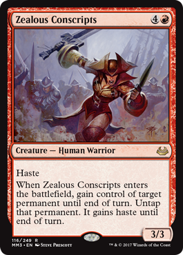 Zealous Conscripts - Modern Masters 2017 Spoiler