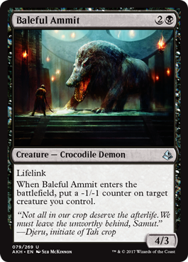 Baleful Ammit - Amonkhet Spoiler