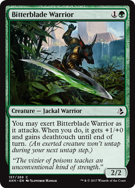 Bitterblade Warrior - Amonkhet Spoiler